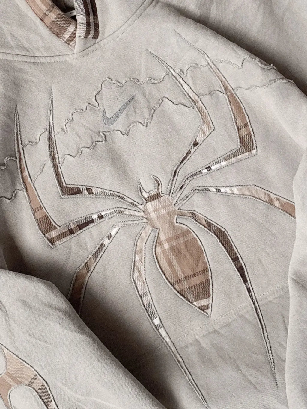 Eclipse washed spider hoodie front