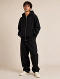 Zip-Up Hoodie Black